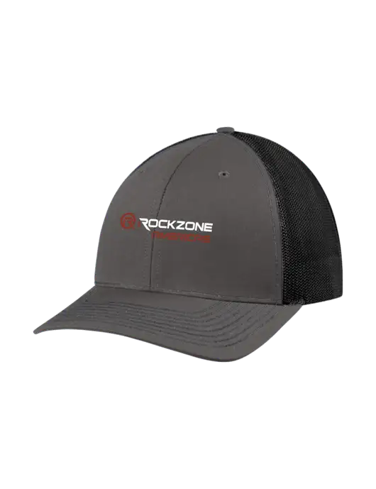 Richardson Adjustable Snapback Original 112 Trucker Cap Dark Grey w/Black Mesh w/RockZone Americas Logo