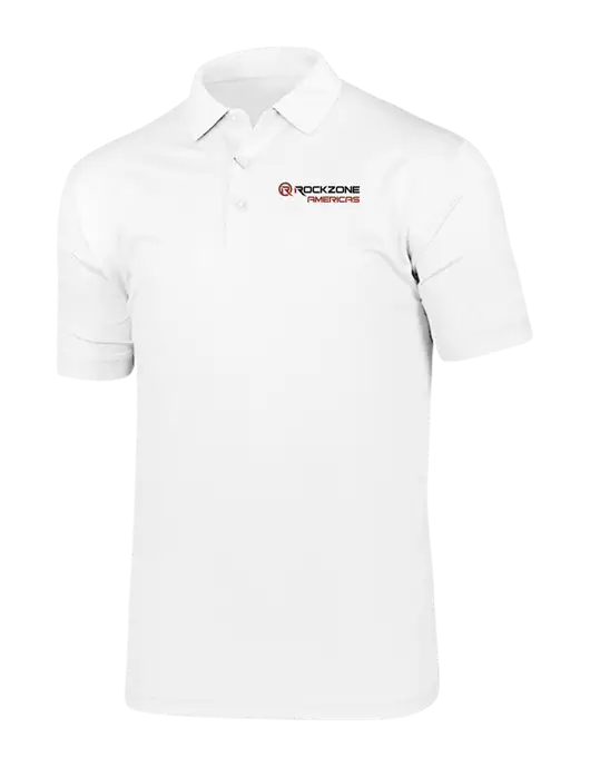 Callaway Vibrant Bright White Ventilated Polo w/RockZone Americas Logo