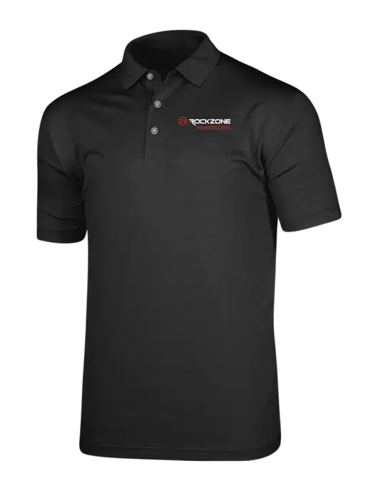 Callaway Vibrant Black Ventilated Polo w/RockZone Americas Logo
