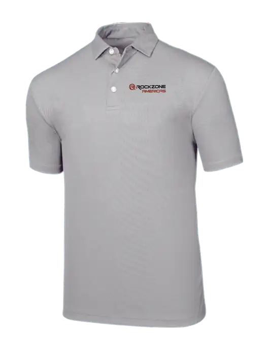 Callaway Birdseye Light Grey Polo w/RockZone Americas Logo