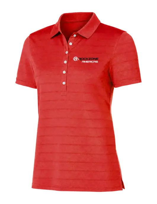 Callaway Womens Red Ventilated Polo w/RockZone Americas Logo