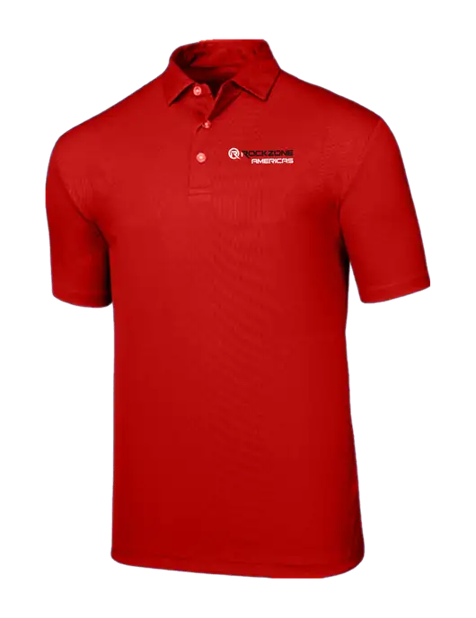 Callaway Birdseye Red Polo w/RockZone Americas Logo