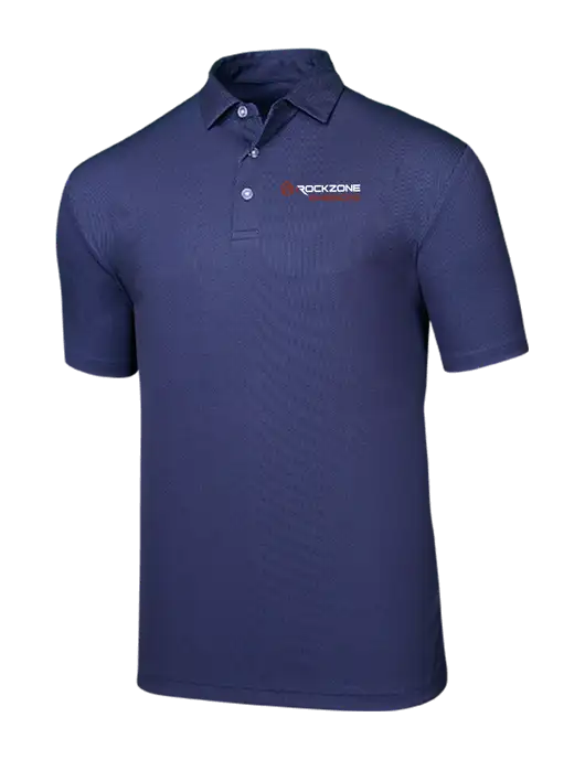 Callaway Birdseye Navy Polo w/RockZone Americas Logo