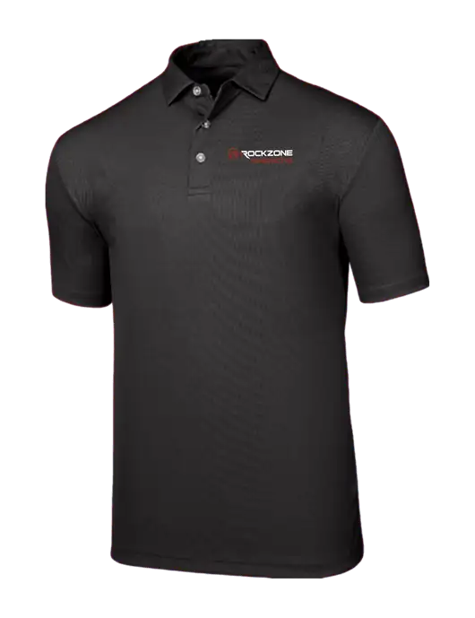 Callaway Birdseye Black Polo w/RockZone Americas Logo