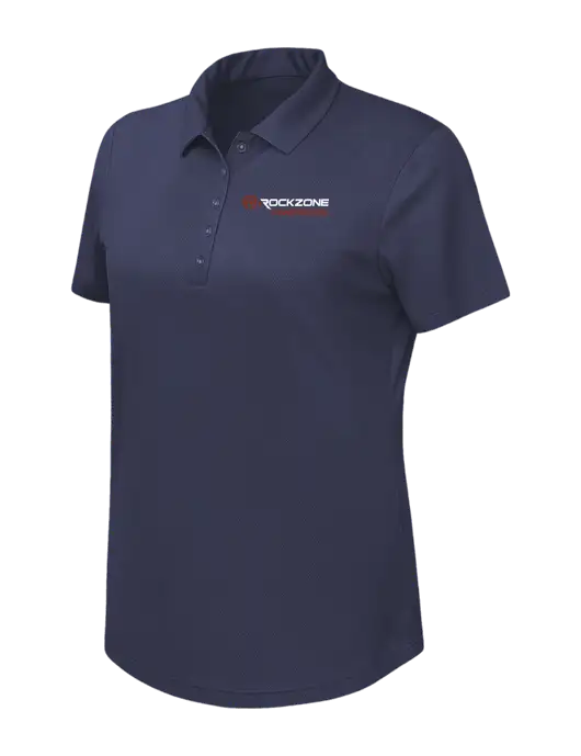 Callaway Womens Birdseye Navy Polo w/RockZone Americas Logo