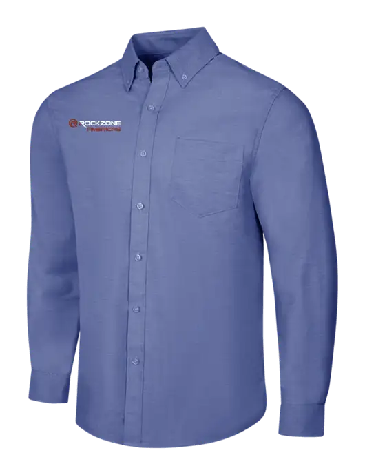 Navy SuperPro Oxford Shirt w/RockZone Americas Logo