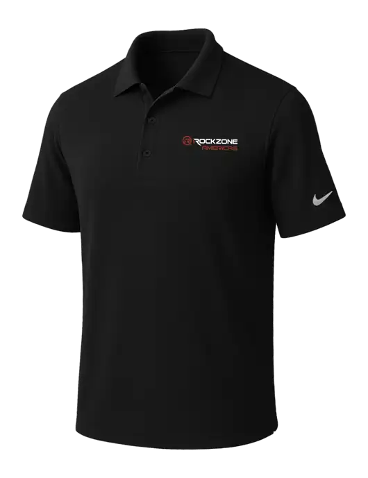 NIKE Black Dri-Fit Micro Pique Polo w/RockZone Americas Logo