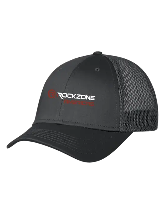 Charcoal Mesh Trucker Cap Snap Back w/RockZone Americas Logo