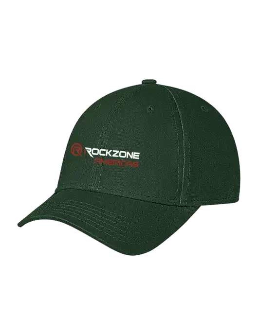 Dark Green Structured Soft Snap Closure Hook & Loop Cap w/RockZone Americas Logo