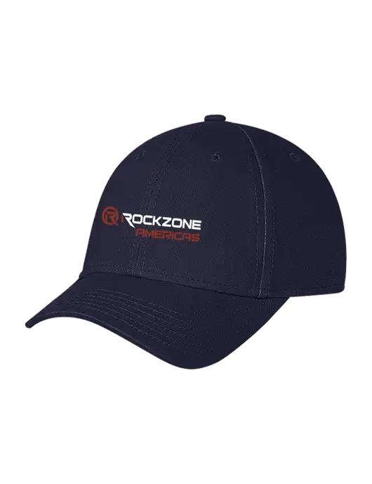 Navy Structured Soft Snap Closure Hook & Loop Cap w/RockZone Americas Logo