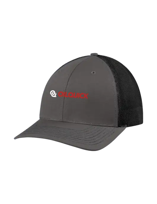 Richardson Adjustable Snapback Original 112 Trucker Cap Dark Grey w/Black Mesh w/OilQuick Logo