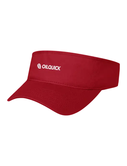 Red Cap Visor w/OilQuick Logo