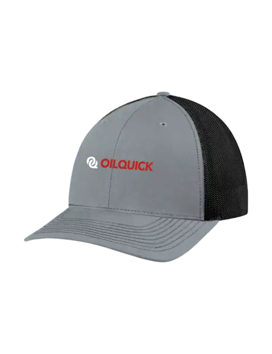 Richardson Adjustable Snapback Original 112 Trucker Cap Heather Grey w/Black Mesh w/OilQuick Logo