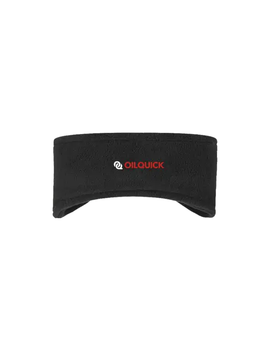 Black Stretch Fleece Headband w/OilQuick Logo