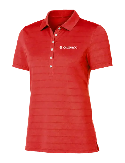 Callaway Womens Red Ventilated Polo w/OilQuick Logo