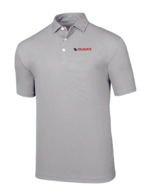 Callaway Birdseye Light Grey Polo w/OilQuick Logo