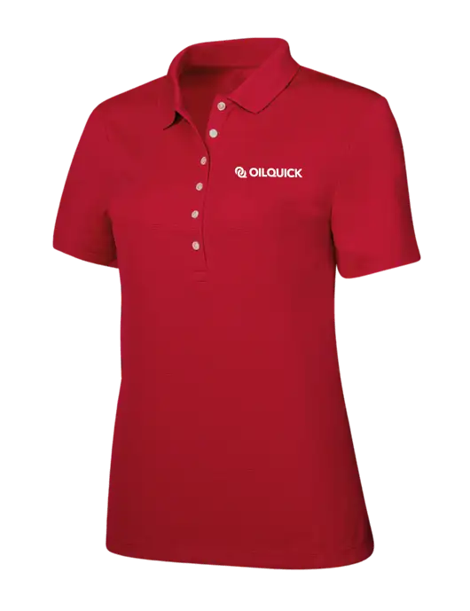 Callaway Womens Ottoman Red Polo w/OilQuick Logo