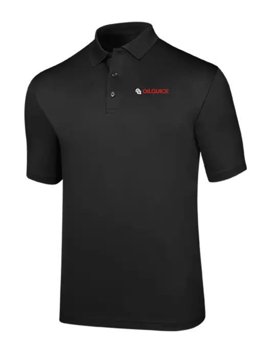 Callaway Opti-Dri Black Chev Polo w/OilQuick Logo