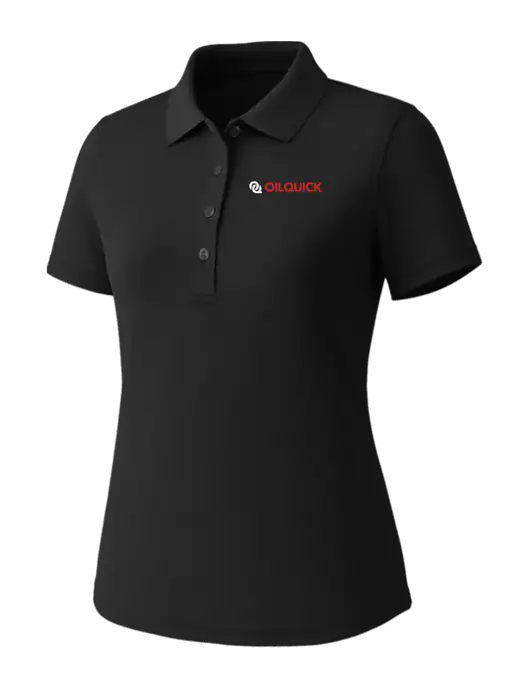 Callaway Womens Core Black Performance Polo w/OilQuick Logo