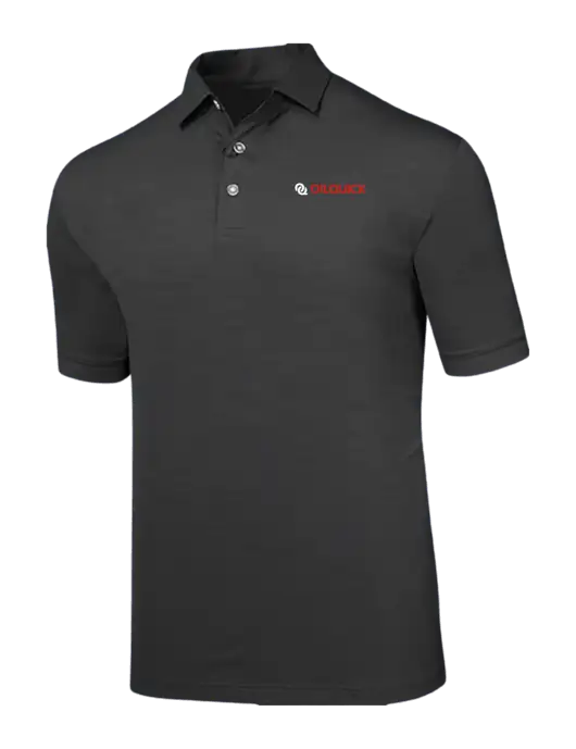 Callaway Black Fashion Tonal Polo w/OilQuick Logo