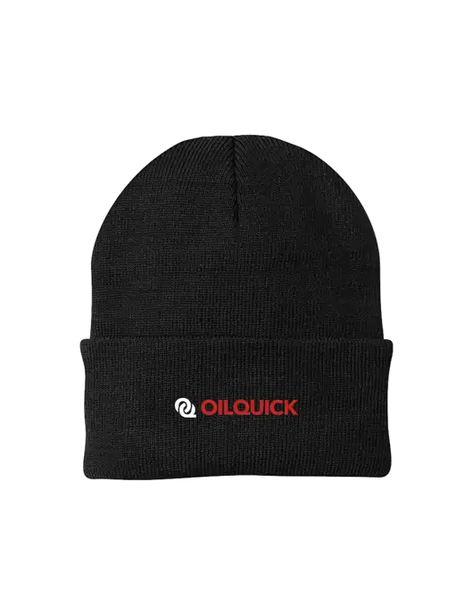 Black Knit Cap w/OilQuick Logo