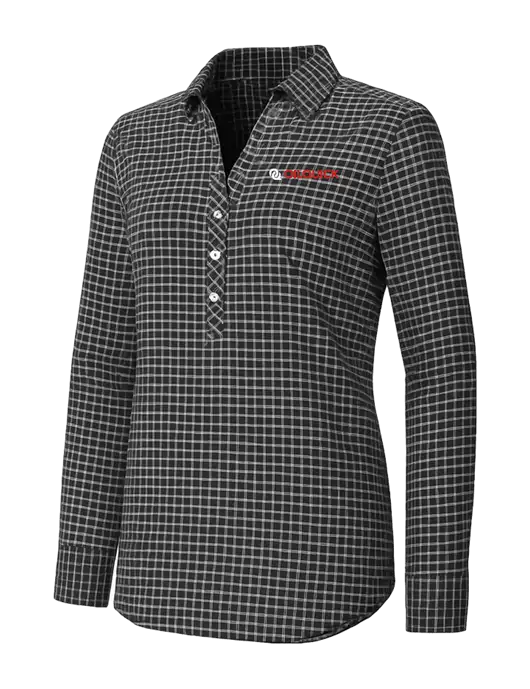 Womens Dark Grey/White City Stretch Shirt w/OilQuick Logo