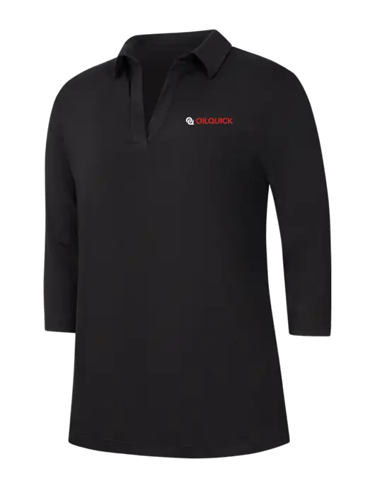 Womens Black Luxe Knit Tunic w/OilQuick Logo