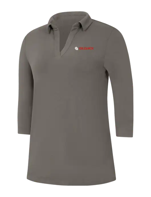 Womens Dark Grey Luxe Knit Tunic w/OilQuick Logo