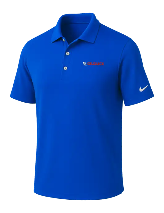 NIKE Royal Dri-Fit Micro Pique Polo w/OilQuick Logo
