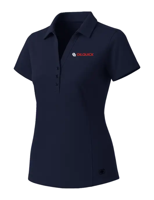 OGIO Womens Navy ONYX Polo w/OilQuick Logo