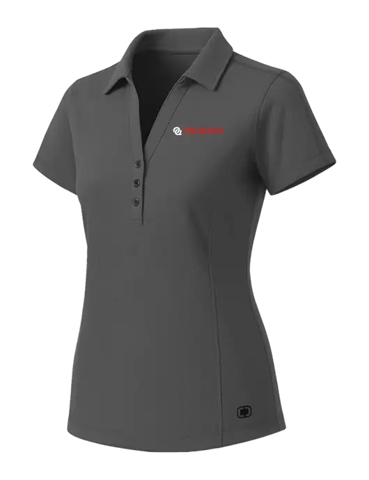 OGIO Womens Medium Grey ONYX Polo w/OilQuick Logo