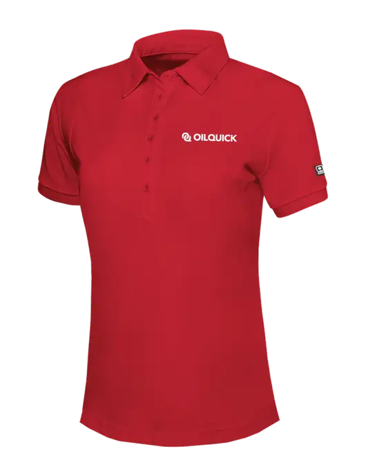OGIO Womens Red Jewel Polo w/OilQuick Logo