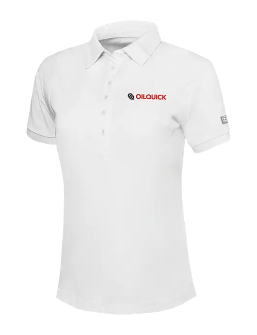 OGIO Womens Bright White Jewel Polo w/OilQuick Logo