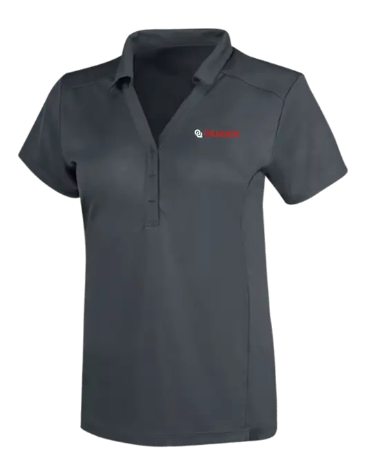 OGIO Dark Grey Womens Framework Polo w/OilQuick Logo