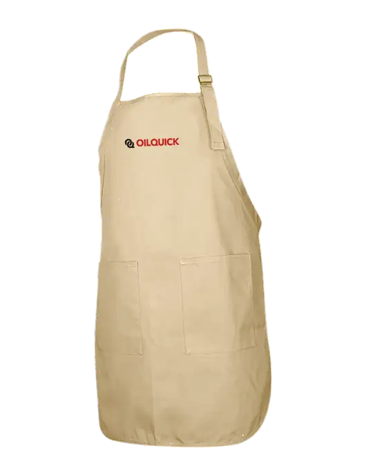 Full-Length Stone Apron With Pockets w/OilQuick Logo