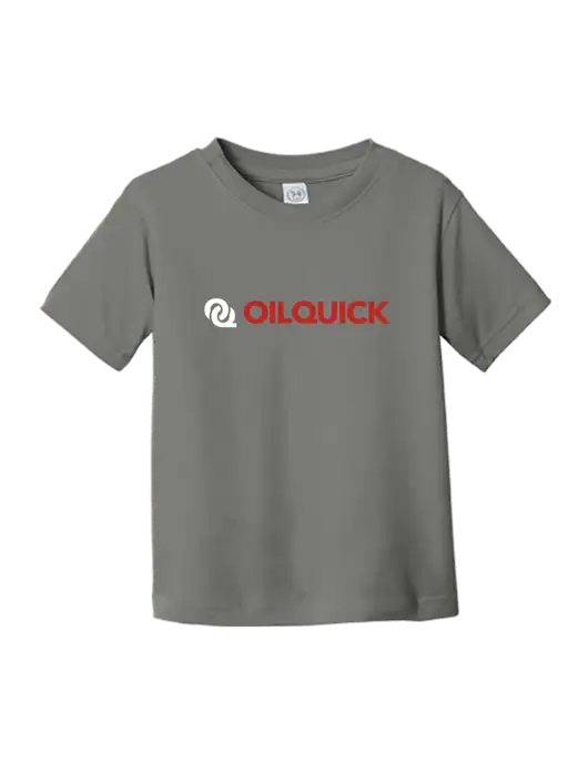 Rabbit Skins Charcoal Toddler Fine Jersey Tee w/OilQuick Logo