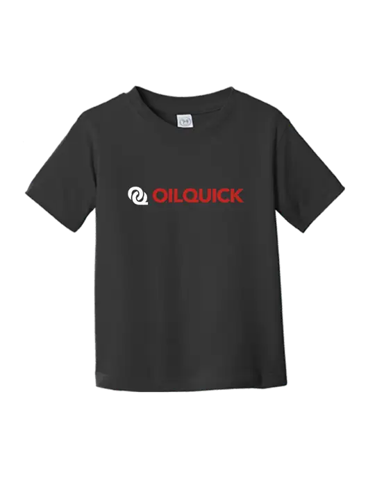 Rabbit Skins Black Toddler Fine Jersey Tee w/OilQuick Logo