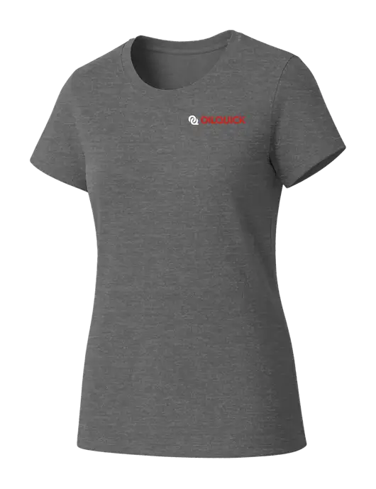Womens Seriously Soft Grey Frost T-Shirt w/OilQuick Logo