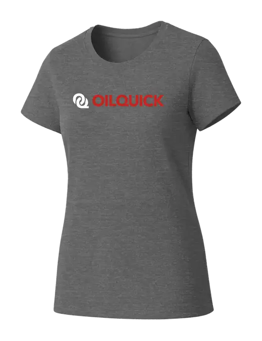 Womens Seriously Soft Grey Frost T-Shirt w/OilQuick Logo