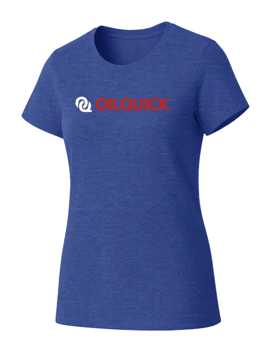 Womens Seriously Soft Royal Frost T-Shirt w/OilQuick Logo
