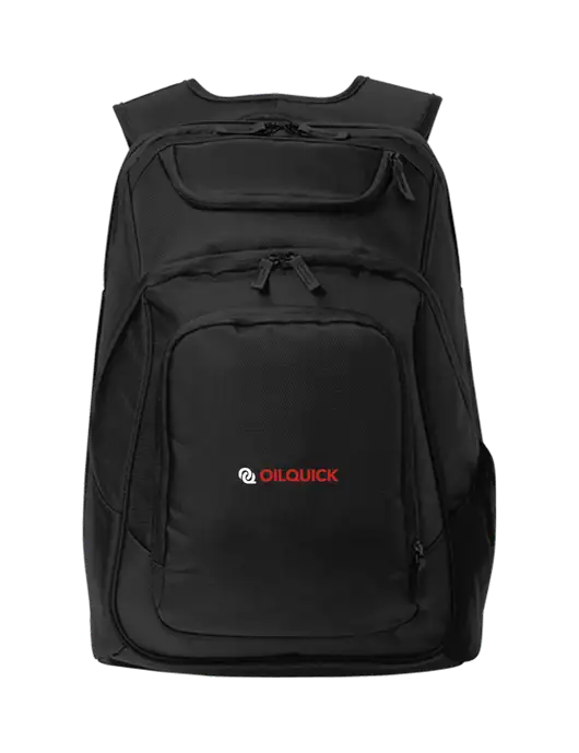 Executive Black Laptop Backpack w/OilQuick Logo