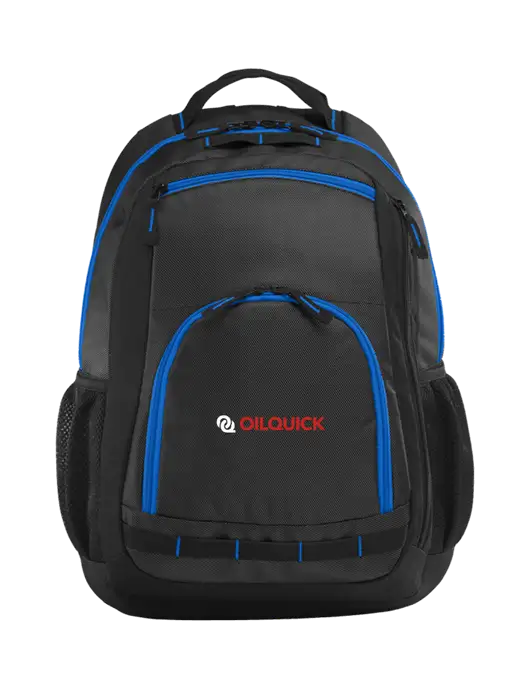 Xtreme Black/Dark Grey/Royal Blue Backpack w/OilQuick Logo