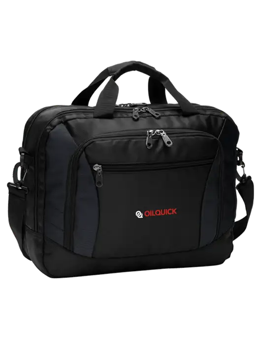 Commuter Black Laptop Briefcase w/OilQuick Logo