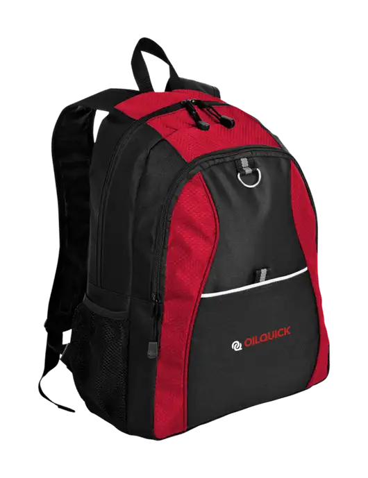 Honeycomb Red/Black Backpack w/OilQuick Logo