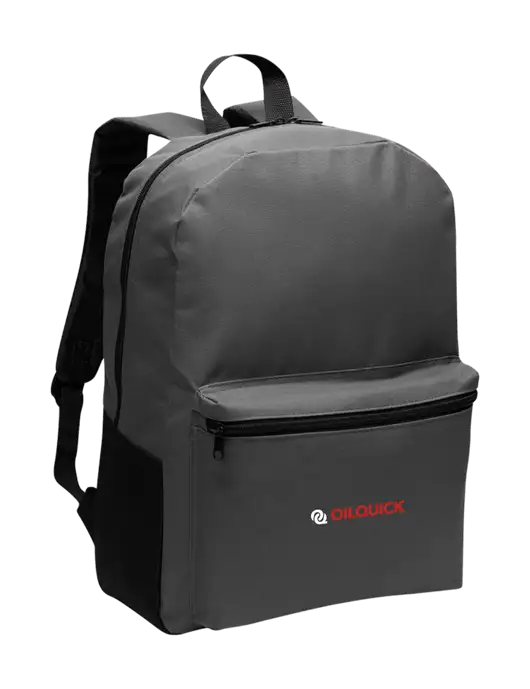 Casual Dark Charcoal Lightweight Laptop Backpack w/OilQuick Logo