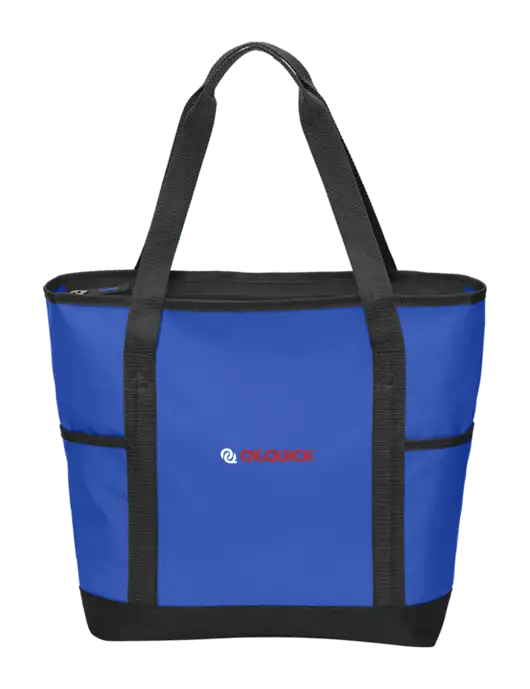 On the Go Royal/Black Tote w/OilQuick Logo