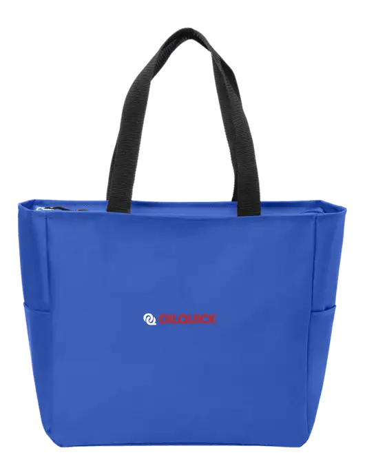 Everyday True Royal Zip Tote  w/OilQuick Logo