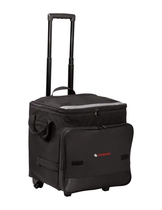 Black Rolling Cooler w/OilQuick Logo
