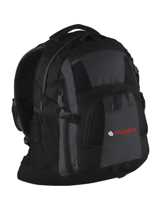 Urban Black/Grey/Black Laptop Backpack w/OilQuick Logo