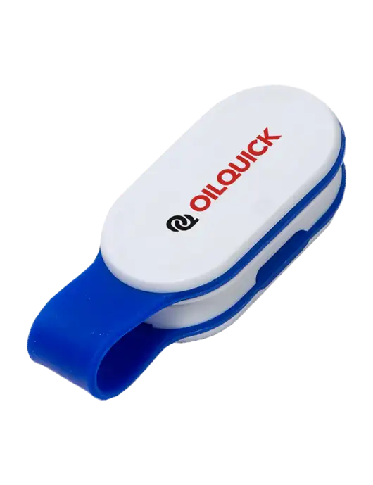 Magna Clip Blue Personal Safety Light w/OilQuick Logo